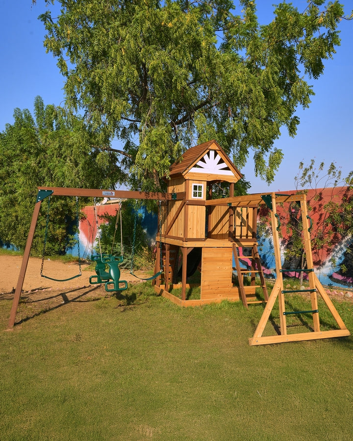 Dynamic Sports Arabian Ibex Wooden Swing Set