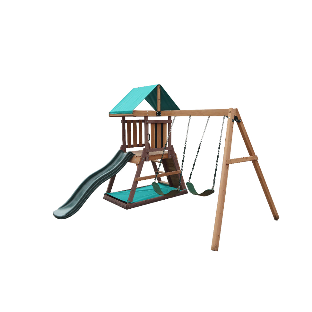 Mountpeak - Matterhorn Swing Set & Playhouse