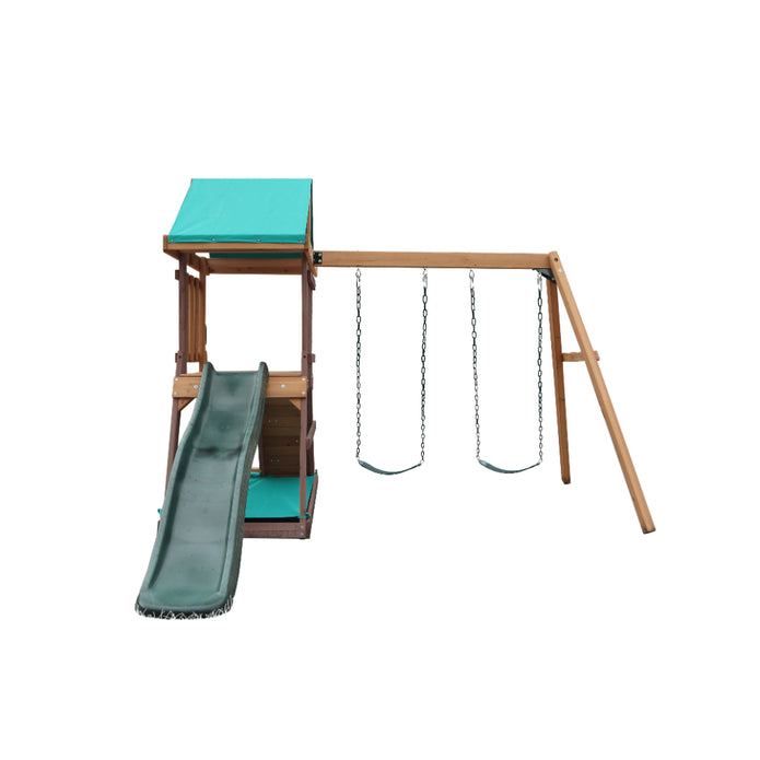 Mountpeak - Matterhorn Swing Set & Playhouse