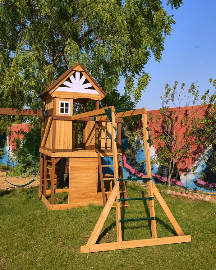 Dynamic Sports Arabian Ibex Wooden Swing Set