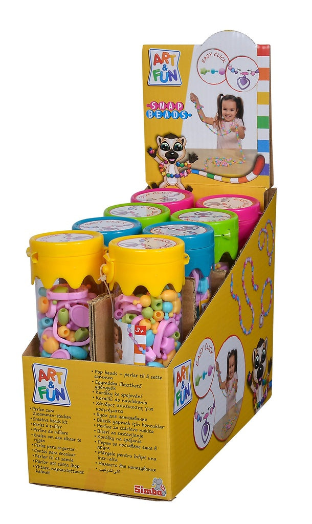 A&F Snap Beads in Tube, 4-ass.