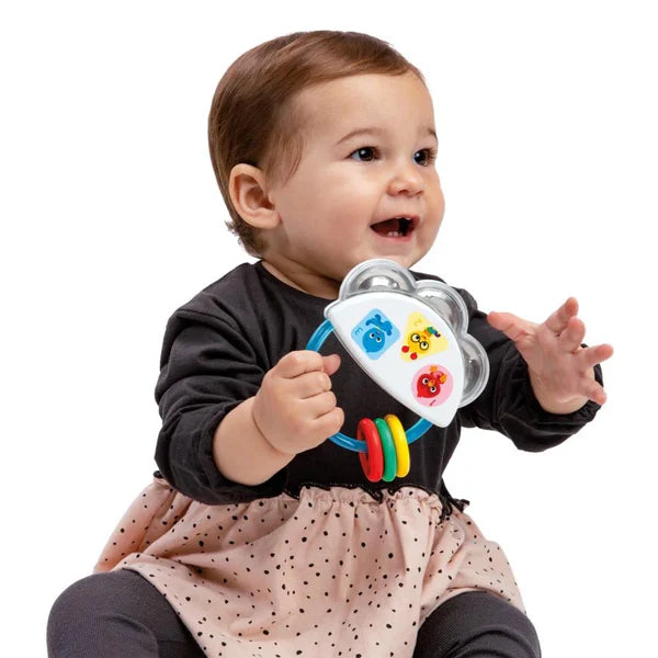 Baby Einstein-Tiny Tambourine Musical Toy & Rattle ahlanfun.com