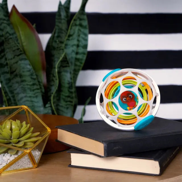 Baby Einstein Grip & Spin Oball Rattle Toy ahlanfun.com