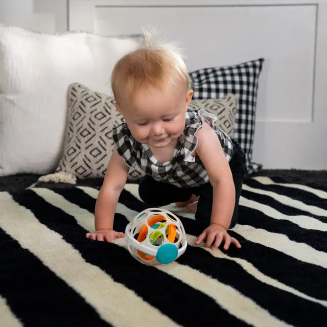 Baby Einstein Grip & Spin Oball Rattle Toy ahlanfun.com