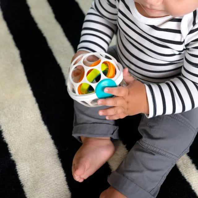 Baby Einstein Grip & Spin Oball Rattle Toy ahlanfun.com