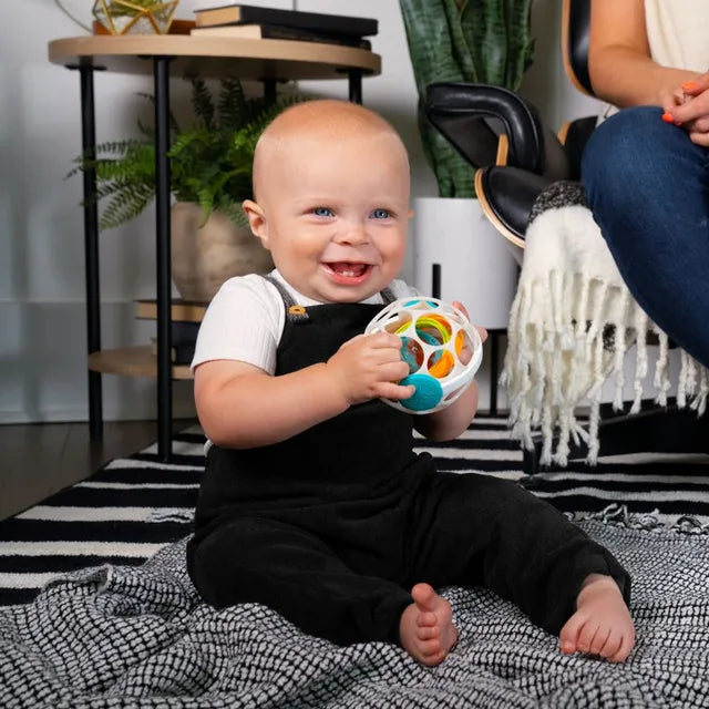 Baby Einstein Grip & Spin Oball Rattle Toy ahlanfun.com