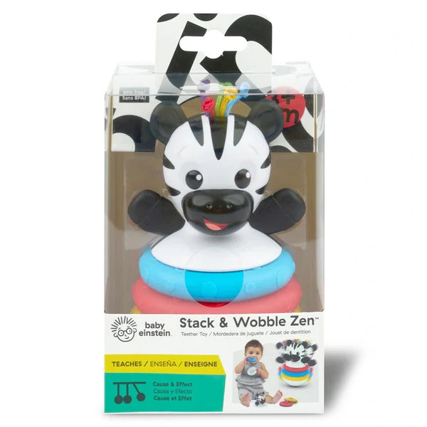 Baby Einstein Stack & Wobble Zen Teether Toy ahlanfun.com