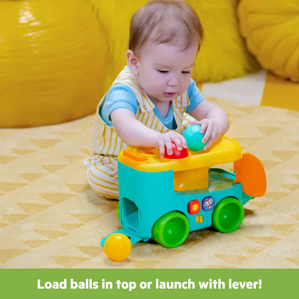 Bright Starts™ Pop & Roll Safari Bus™ Ball Play Toy