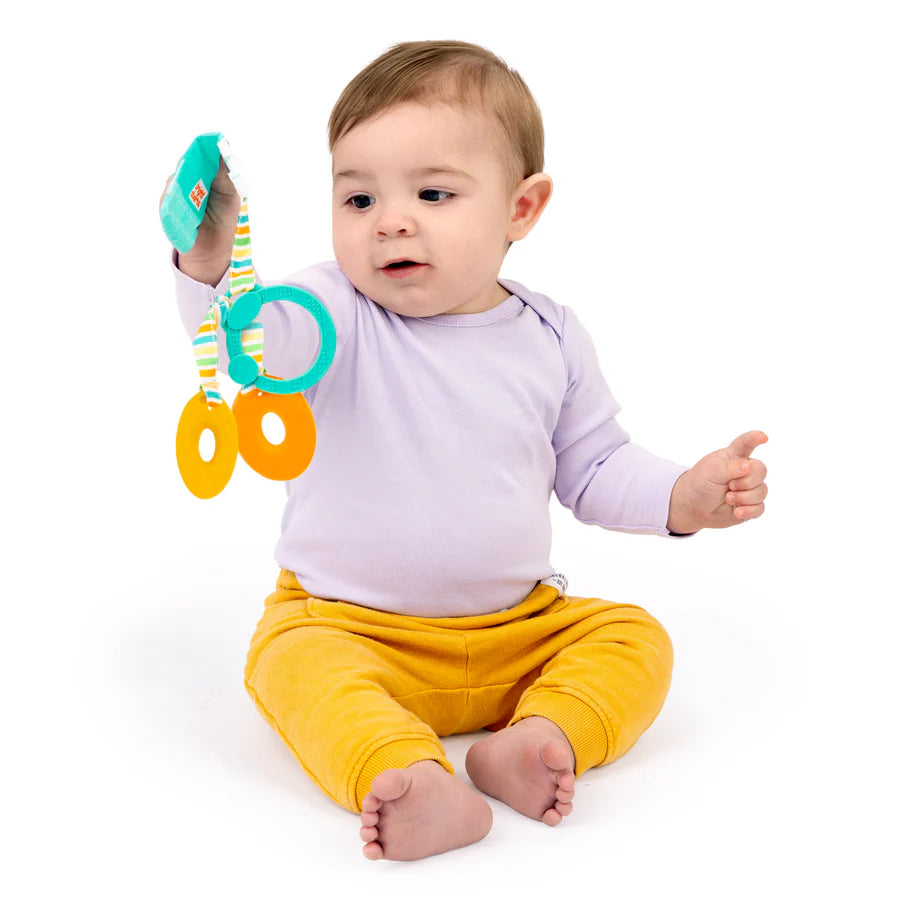 Bright StartsPerfect Pair 2-in-1 Teether Toy – Coffee, Donut, Avocado & Toast