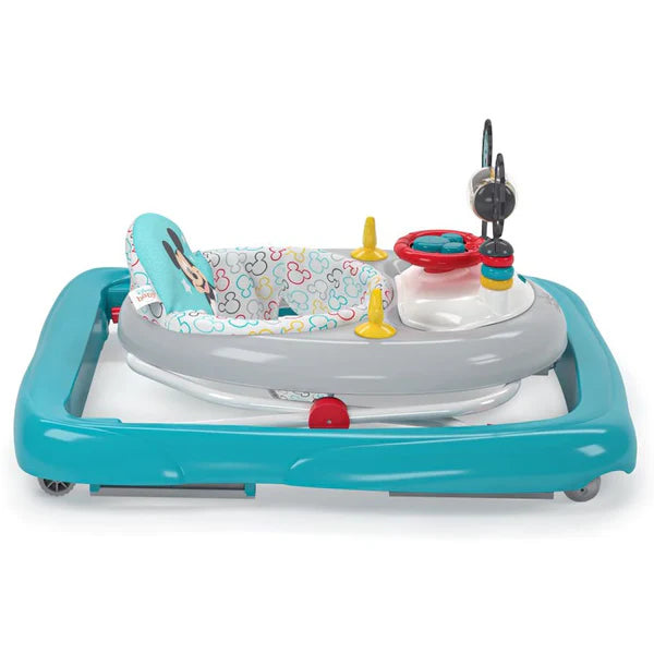 Bright Starts Mickey Mouse Tiny Trek Walker, Original Bestie , 2-In-1 Walker