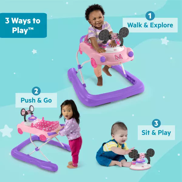 Bright Starts™ Minnie Mouse Go, Go Bows™ 3-In-1 Car Walker