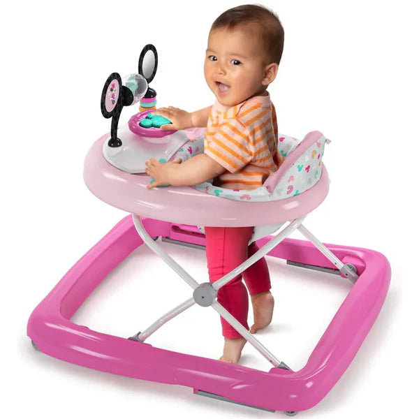Bright Starts Minnie Mouse Tiny Trek Walker, Forever Besties , 2-In-1 Walker