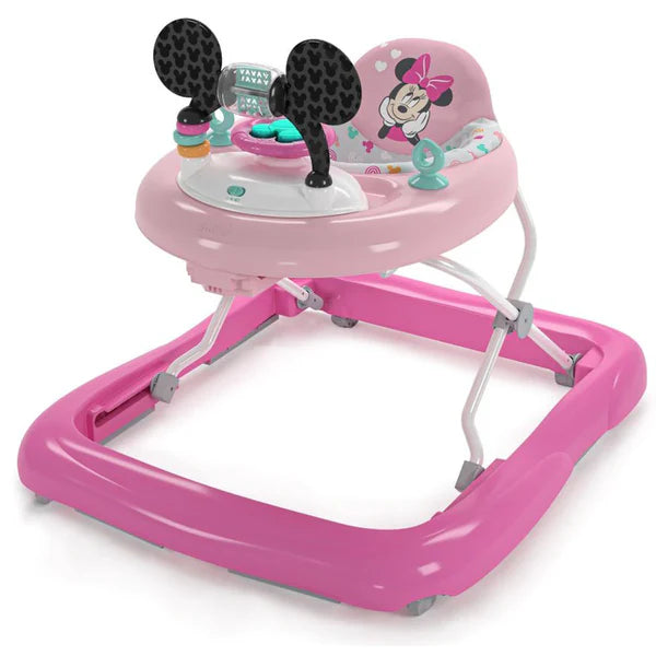 Bright Starts Minnie Mouse Tiny Trek Walker, Forever Besties , 2-In-1 Walker