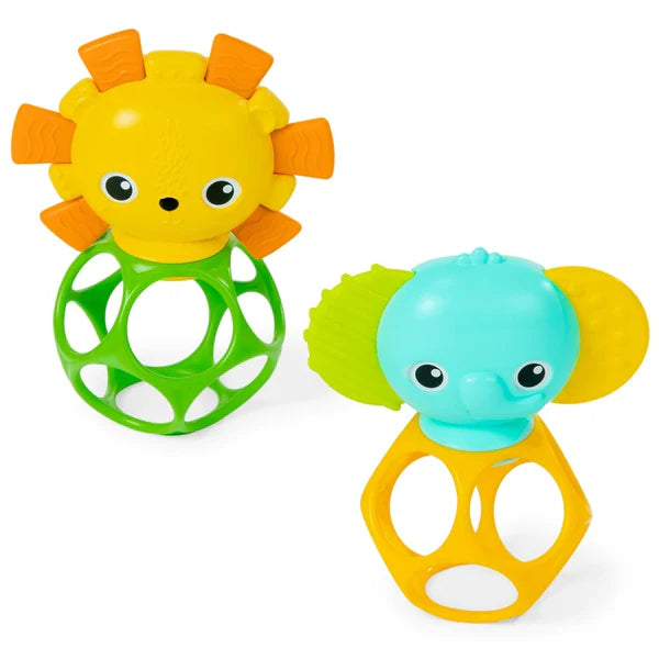 Bright Starts Oball 2pk Soothing Pals Peg Toy