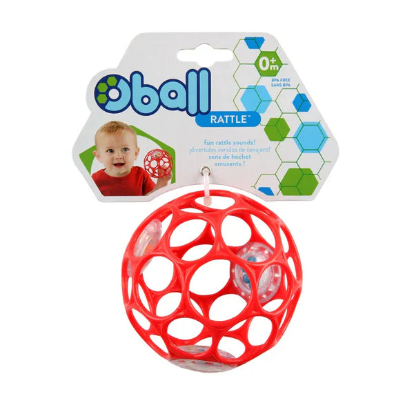 Bright Starts Oball Rattle™ Easy-Grasp Toy - Red