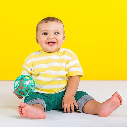 Bright Starts Oball Rattle™ Easy-Grasp Toy - Teal