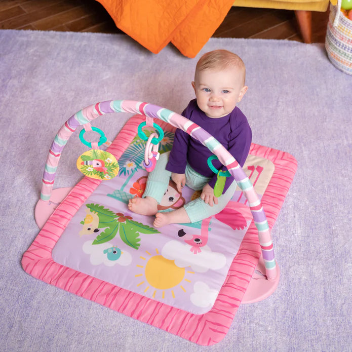 Bright Starts Pink Palms Tiki Toy Bar Activity Gym