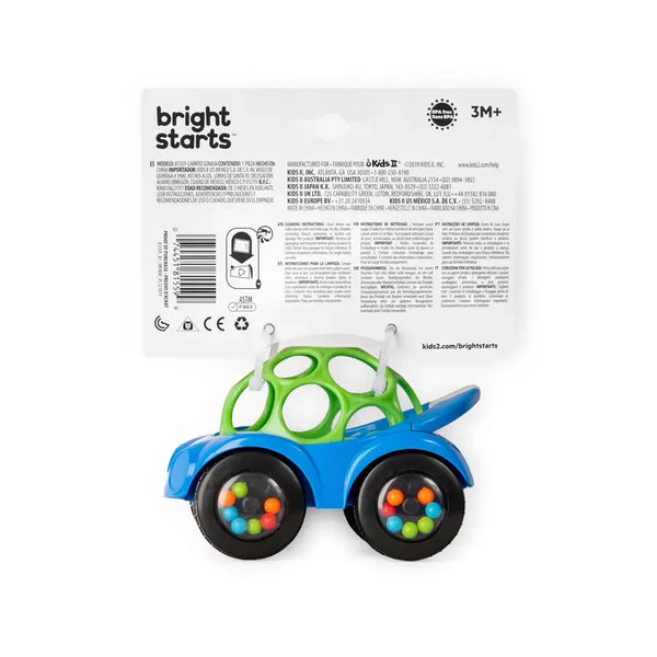 Bright Starts Rattle & Roll Buggie™ Toy - Blue