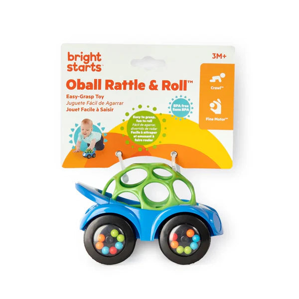 Bright Starts Rattle & Roll Buggie™ Toy - Blue