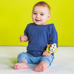 Bright Starts Rattle & Teethe Wrist Pals Toy - Monkey & Elephant