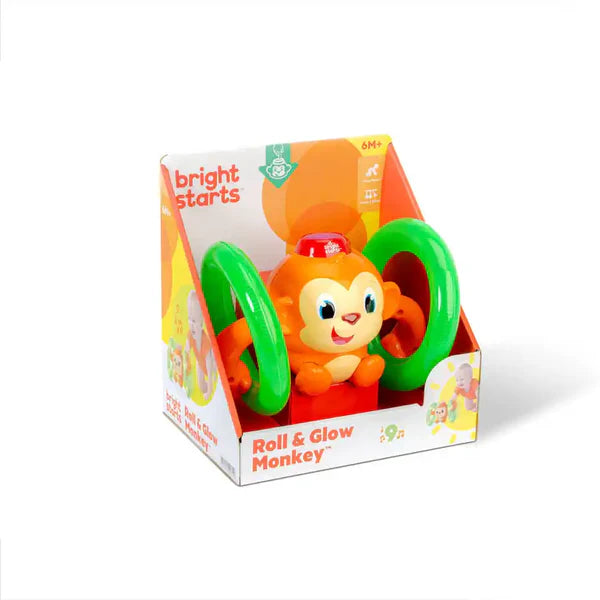 Bright Starts Roll & Glow Monkey™ Toy ahlanfun.com