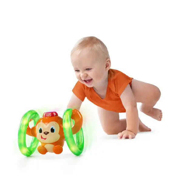 Bright Starts Roll & Glow Monkey™ Toy ahlanfun.com