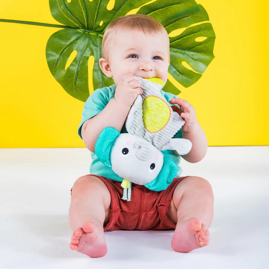 Bright Starts Snuggle & Teethe Plush Peg: Elephant