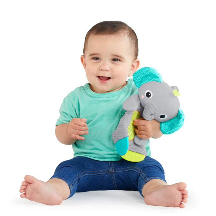 Bright Starts Snuggle & Teethe Plush Peg: Elephant