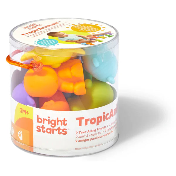 Bright Starts Tropic animals 9 Take-Along Friends