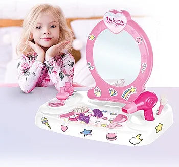 DOLU TABLE TOP VANITY SET WITH MIRROR