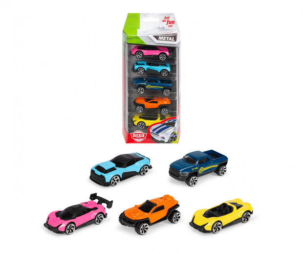 Dickie-Die-cast Vehicles 5 Pack, 2-asst.