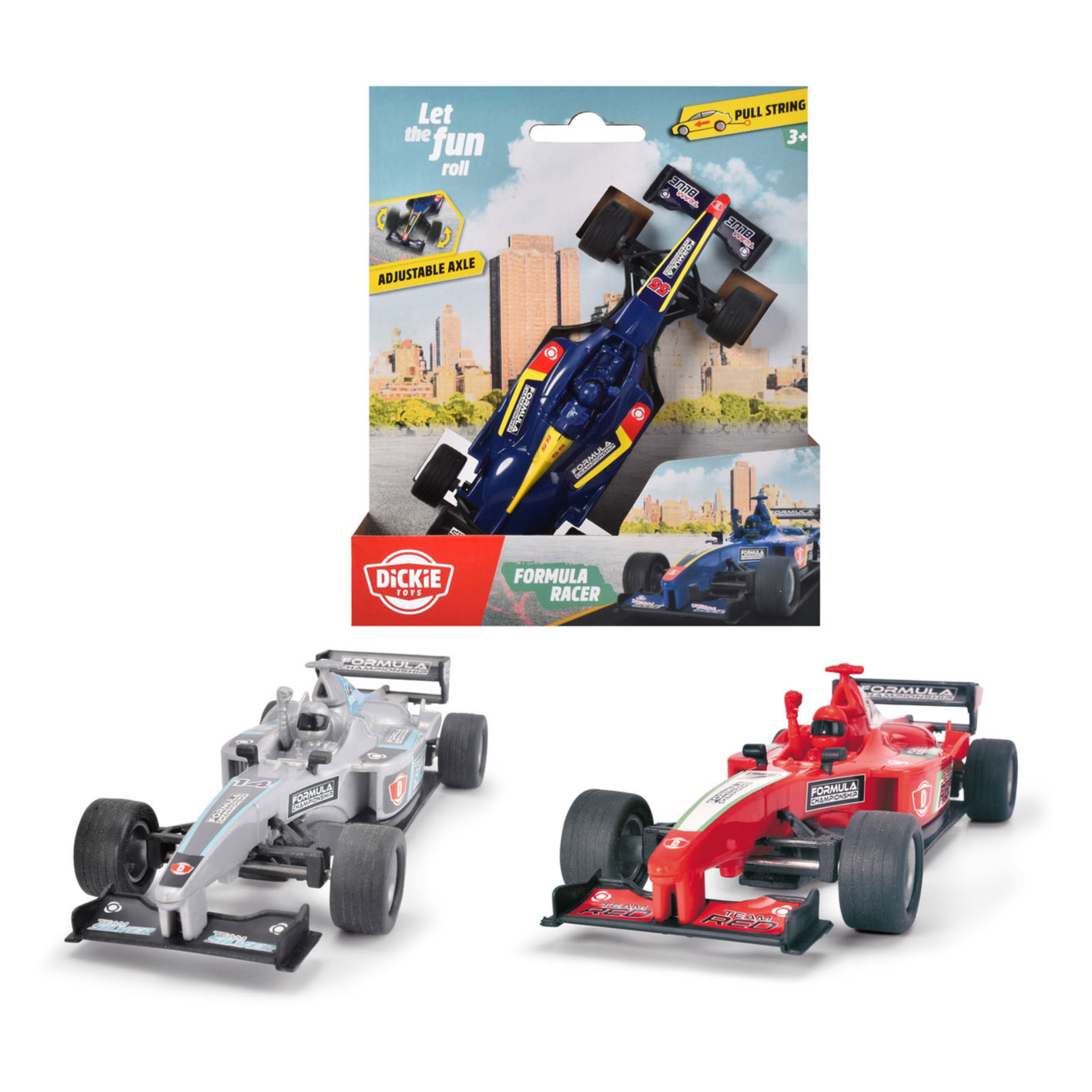 Dickie-Formula Racer, 3-asst.