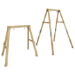 Dynamic Sports Growing Giraffe Adjustable Wooden Swing Set-ahlanfun.com