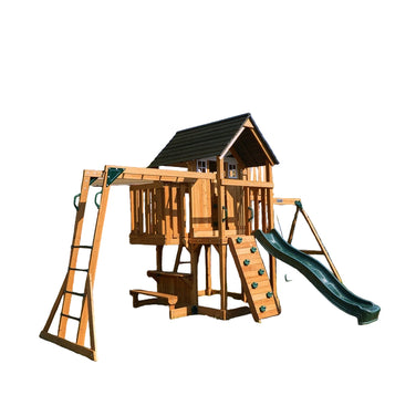 Dynamic sports arabian leopard wooden swing set-ahlanfun.com