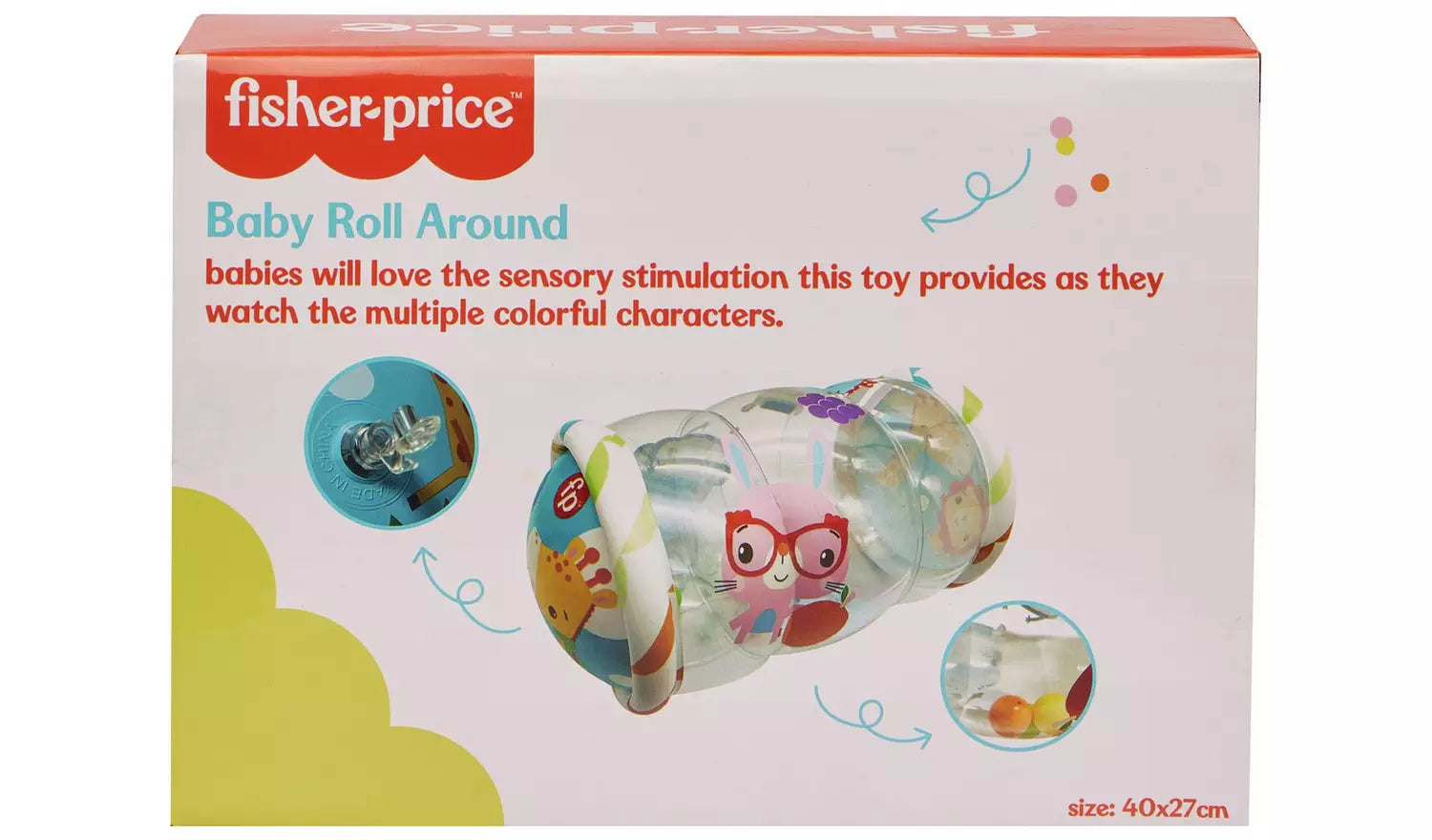 FISHER PRICE BABY ROLL AROUND W/5.5CM 2 BELLS
