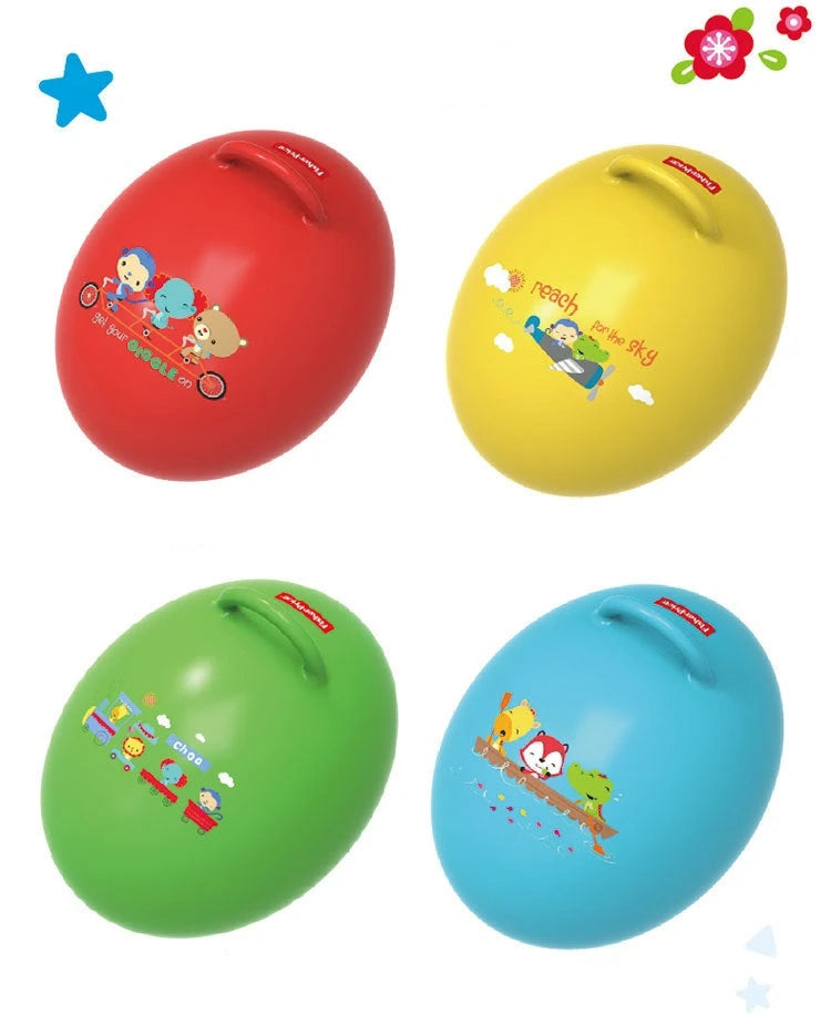 FISHER PRICE BOUNCY EGG WITH FOOT PUMP
