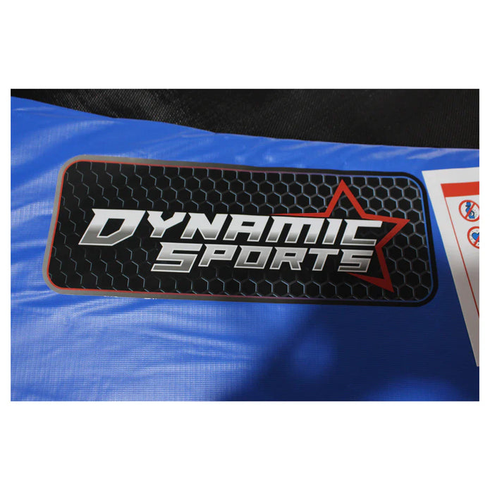Funjump 10ft Blue Trampoline with Outside Short Pole Safety Net and Ladder_ahlanfun.com