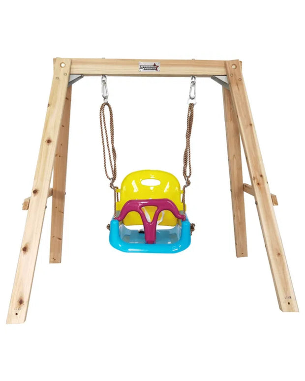DynamicSports-GrowingGiraffeWoodenSwingSet aleemaz.com
