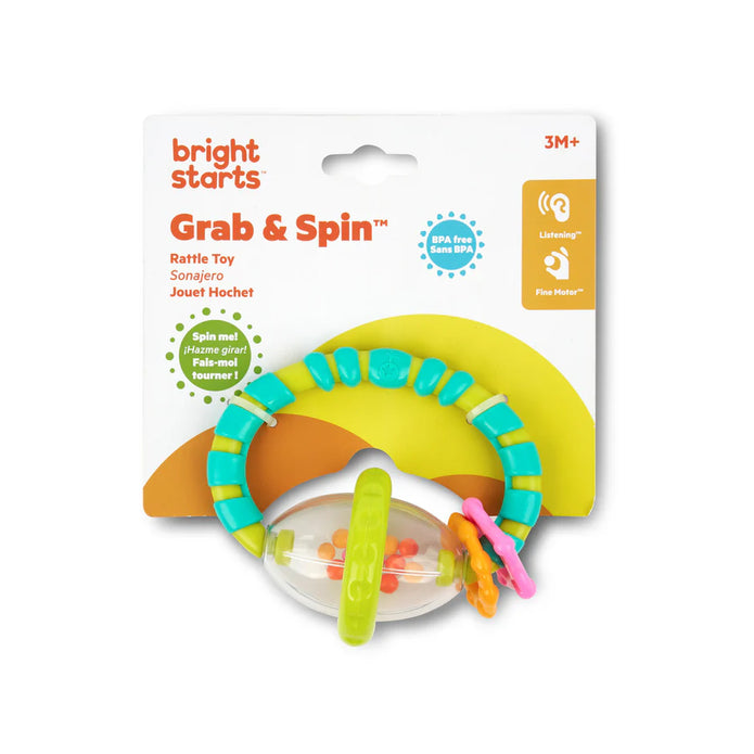 Bright Starts Grab & Spin™ Rattle And Teether Toy
