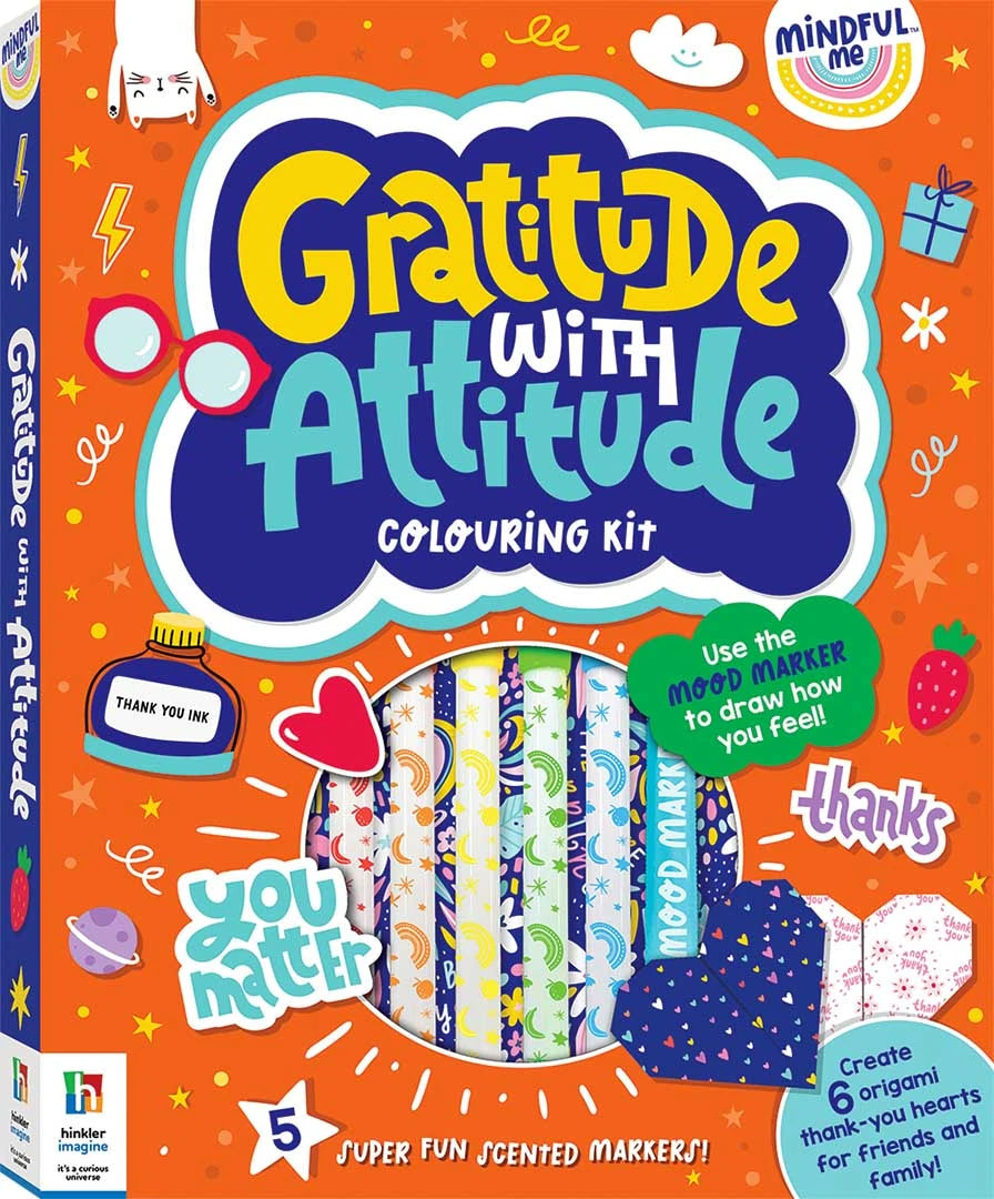 Hinkler- Mindful Me Gratitude with Attitude Colouring Kit
