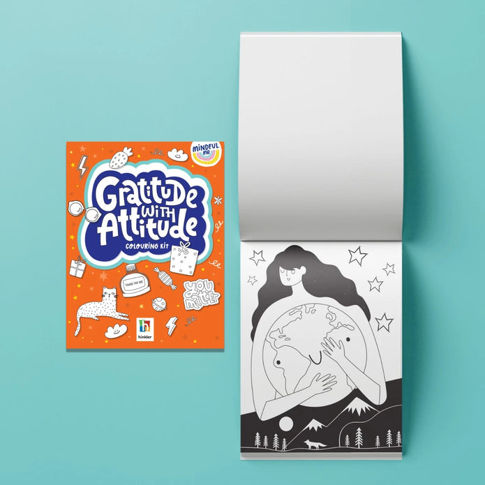 Hinkler- Mindful Me Gratitude with Attitude Colouring Kit