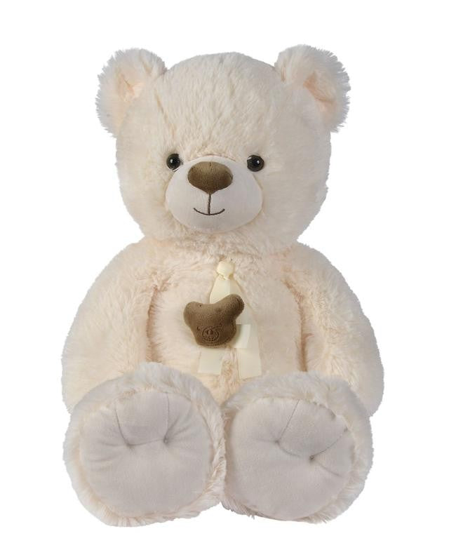 Nicotoy-Plush Bear creme ribbon head bear 55cm