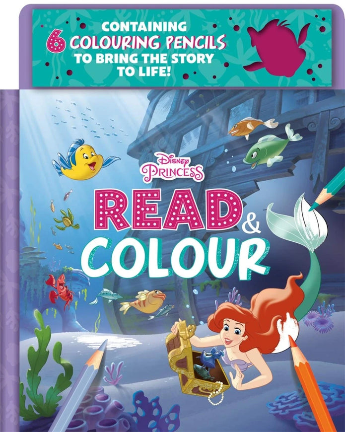 Igloo Books- Disney Princess Ariel Read & Colour