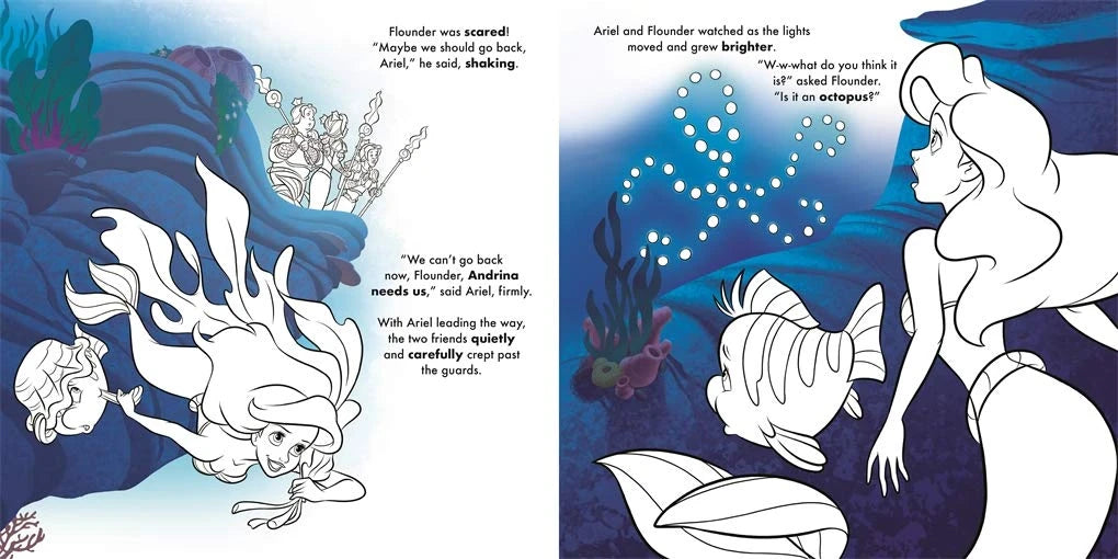 Igloo Books- Disney Princess Ariel Read & Colour