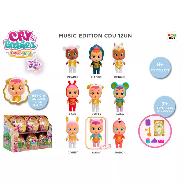 Imc toys-Cry Babies Magic Tears Music Edition 12Pc Display