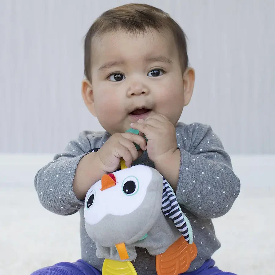 Infantino-Cuddly Teether-Penguin-ahlanfun.com