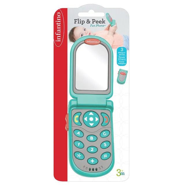 Infantino-Flip & Peek Fun Phone-Teal