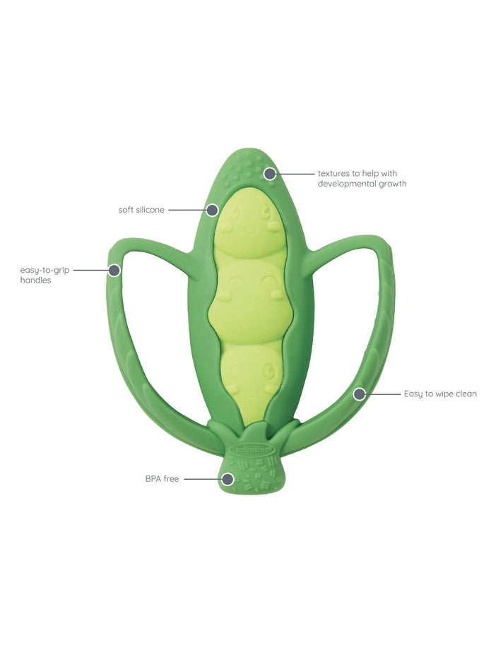 Infantino-Lil Nibbles Textured Silicone Teether