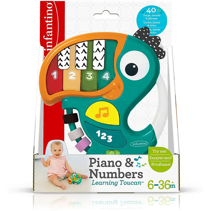 Infantino-Piano & Numbers Learning Toucan