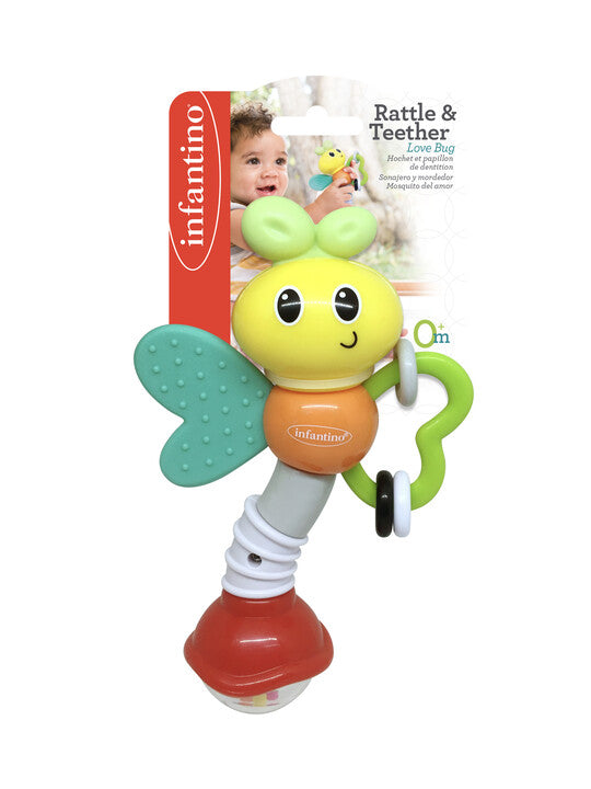 Infantino-Rattle & Teether Love Bug ahlanfun.com